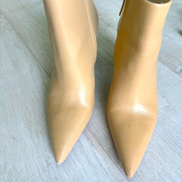 Beige Cult Gaia Cam Bauble Pointed-Toe Ankle Boots Size 38 - Picture 3 of 8